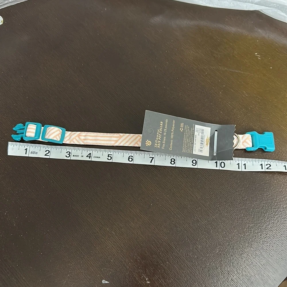 Paw And Tail Geometric Dog Collar